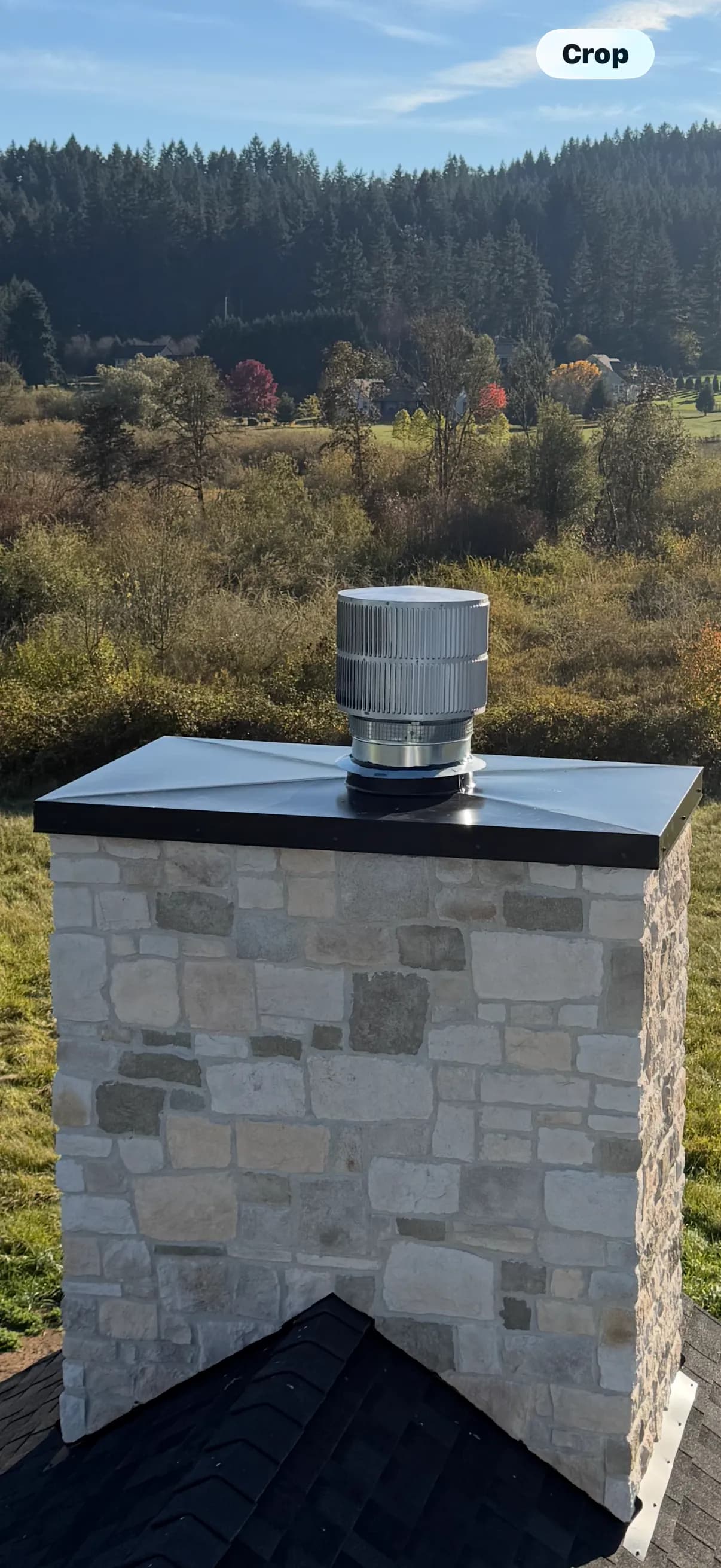 Gallery photos for Custom Chimney Chase Cap Installation in Battle Ground: Image #1
