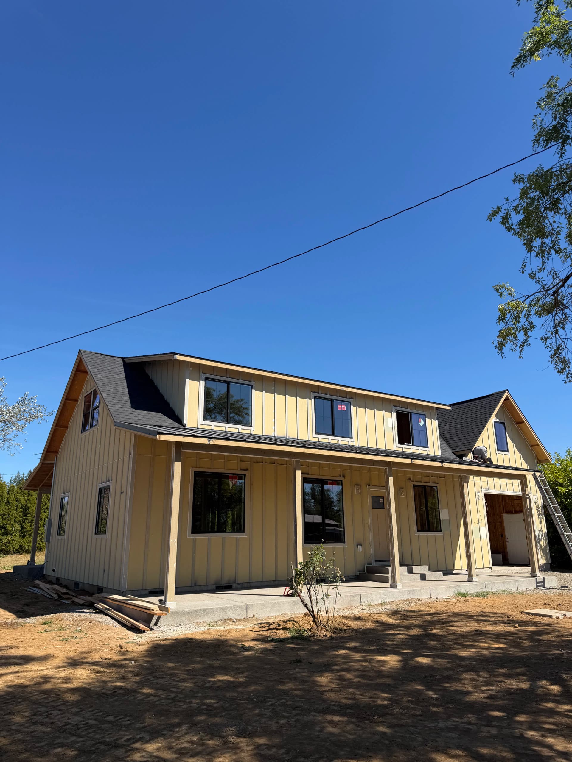 1-Inch Snap-Lock Standing Seam Metal Porch Roof in Portland Oregon