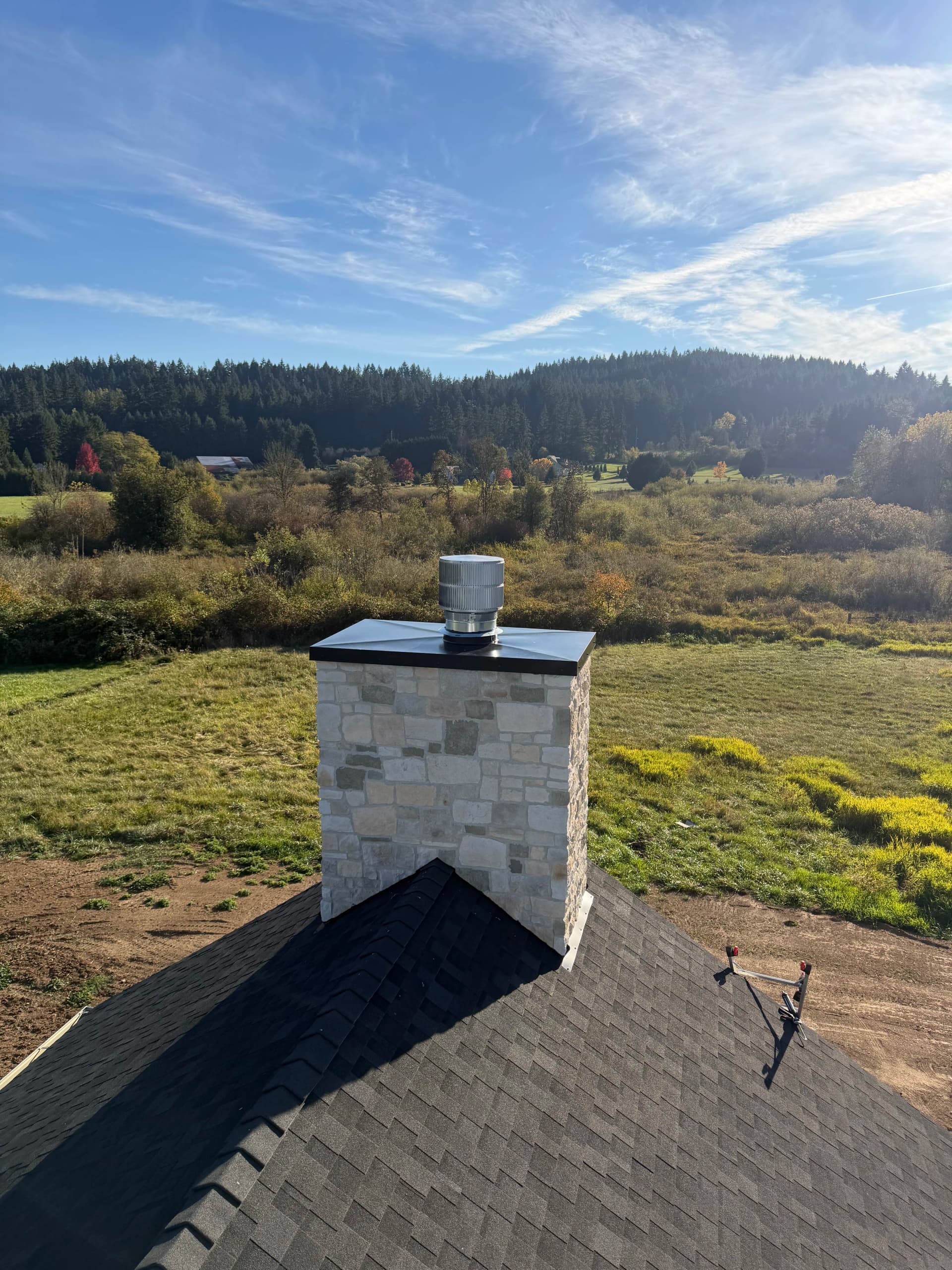 Custom Chimney Chase Cap Installation in Battle Ground image